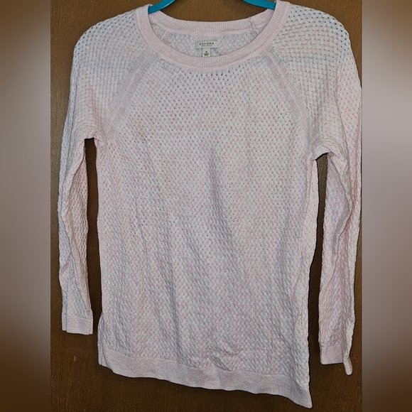Sonoma Tops - Sonoma Pink Textured Long Sleeve Sweater